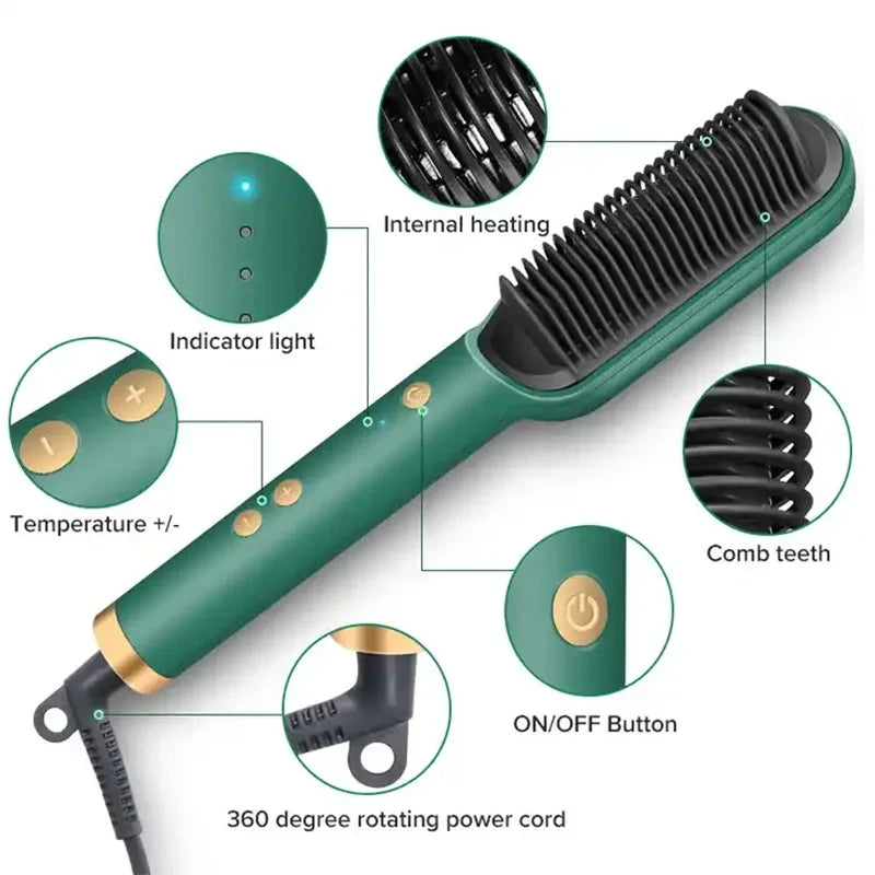 Ceramic Hair Straightening Brush