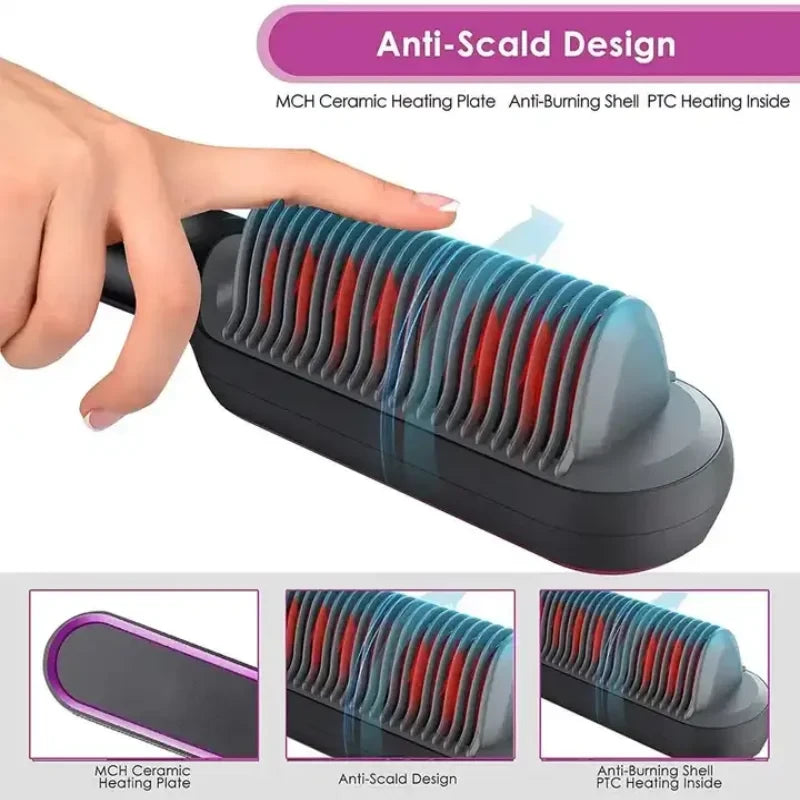 Ceramic Hair Straightening Brush